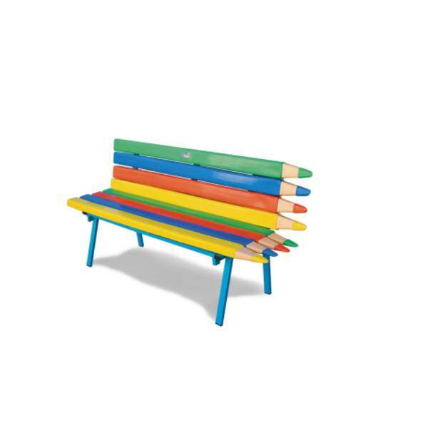 Banco Lápis Mundo Azul