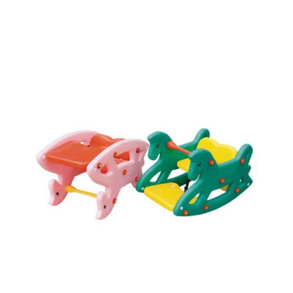 Gangorra Rosa 2 em 1 Pônei Sossego Mundo Azul