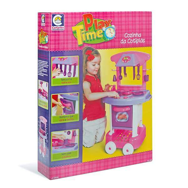 Cozinha Play Time Rosa Cotiplás