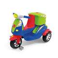 Triciclo Infantil Moto Uno c/ Som Farol Empurrador e Pedal