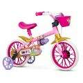 Bicicleta Princesas Disney com Capacete Rodinhas Aro12 Nathor 